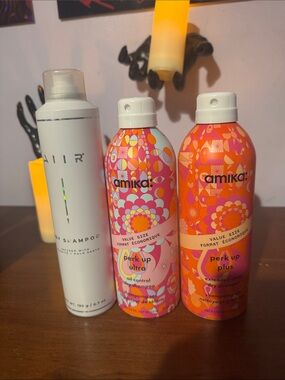 amika Perk Up Ultra & Perk Up Plus Dry Shampoo Duo — Pink & Orange
